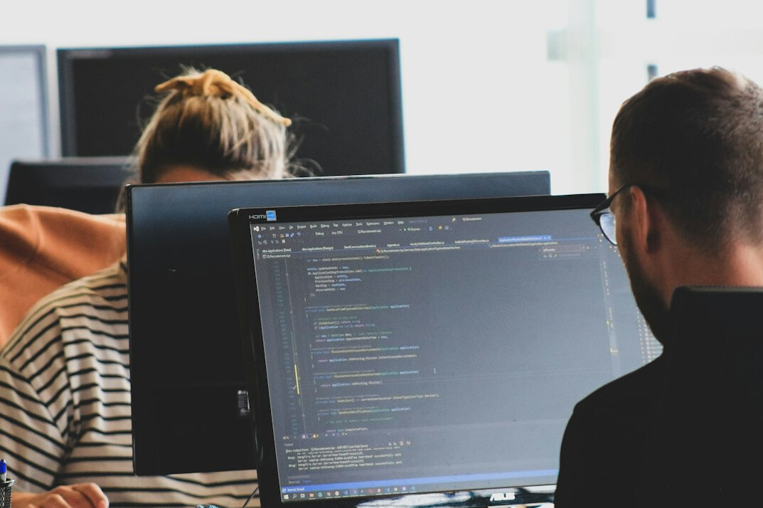 developer writing code